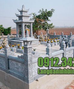 Các mẫu khuôn viên khu nghĩa trang gia đình, dòng họ bằng đá đẹp