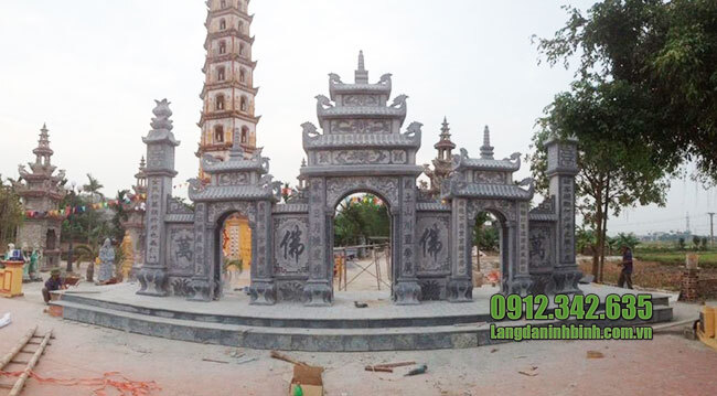 mẫu cổng đền chùa đẹp