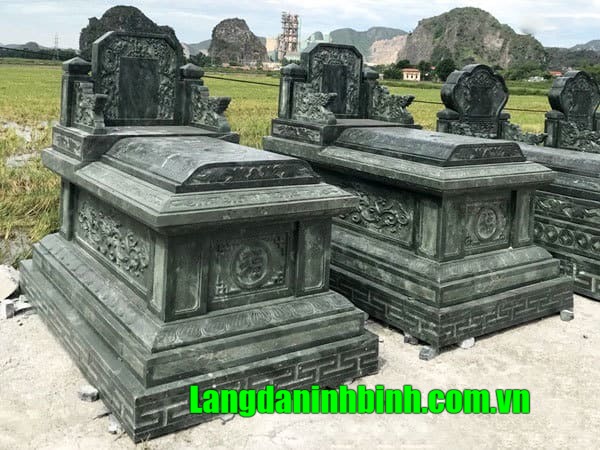 Các mẫu mộ đá xanh rêu đẹp nhất chế tác tại Thanh Hóa, Ninh Bình