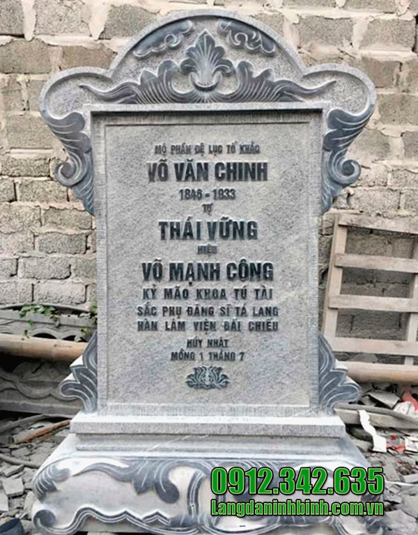 Mẫu bia mộ bằng đá