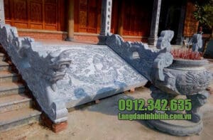 Mẫu chiếu rồng bằng đá nhà thờ họ, đình chùa đẹp