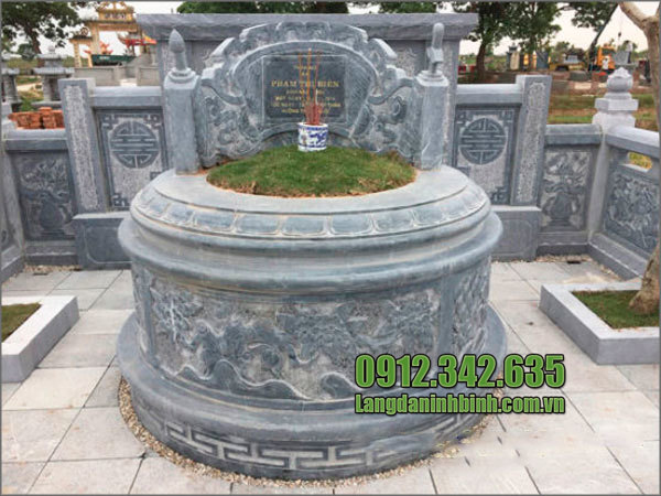 Mẫu lăng mộ đá tròn Ninh Bình