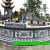 Mẫu mộ đá tròn đẹp