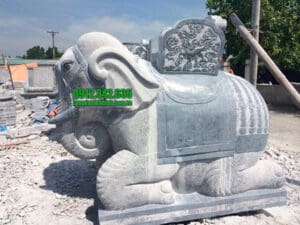 Tượng con voi bằng đá đẹp chuẩn phong thủy