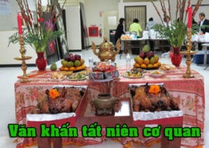 Văn khấn tất niên cơ quan và cách sắm lễ đầy đủ chính xác nhất