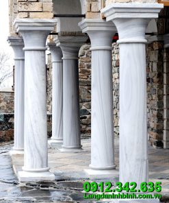 Cột hiên đá trắng, mẫu cột trụ đá trắng