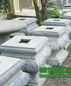 Các mẫu chân cột vuông bằng đá đẹp