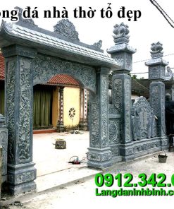 Cổng đá nhà thờ tổ đẹp