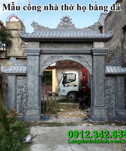 Mẫu cổng nhà thờ họ bằng đá