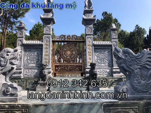 Mẫu cổng đá đẹp, cổng đá khu lăng mộ đẹp