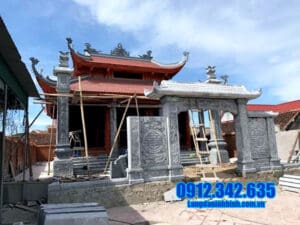 10 Hình ảnh mẫu cổng nhà thờ tộc đẹp được làm bằng đá tự nhiên