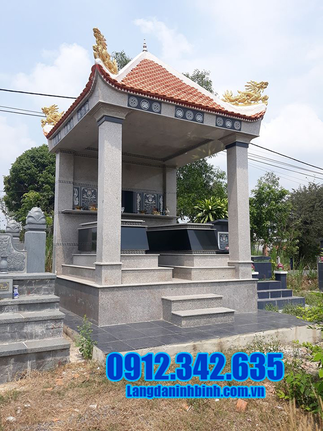 10 Mẫu lăng mộ đá granite đẹp sản xuất tại Ninh Bình