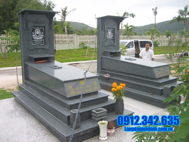 mộ đá granite đẹp Ninh vân