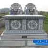 Mẫu mộ đá đôi ninh bình