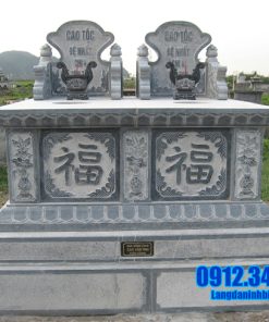 Mẫu mộ đá đôi ninh bình