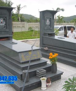 Mộ hai người đá granite