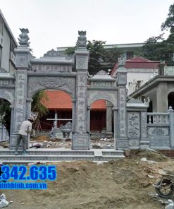 Mẫu cổng nhà thờ họ bằng đá đẹp