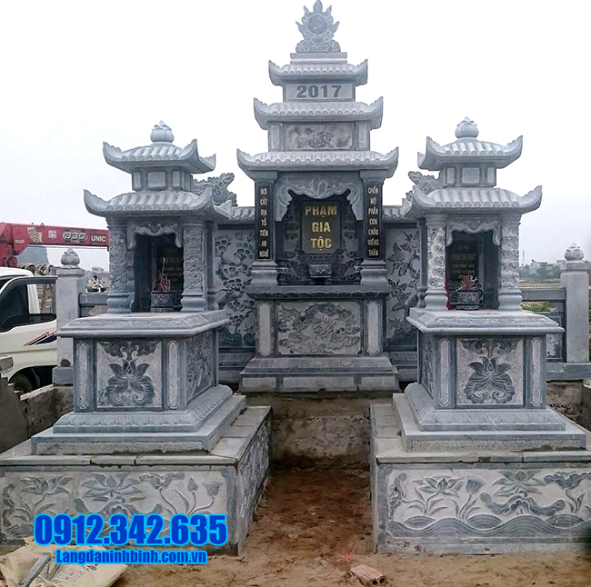mẫu mộ hai mái bằng đá thanh hóa
