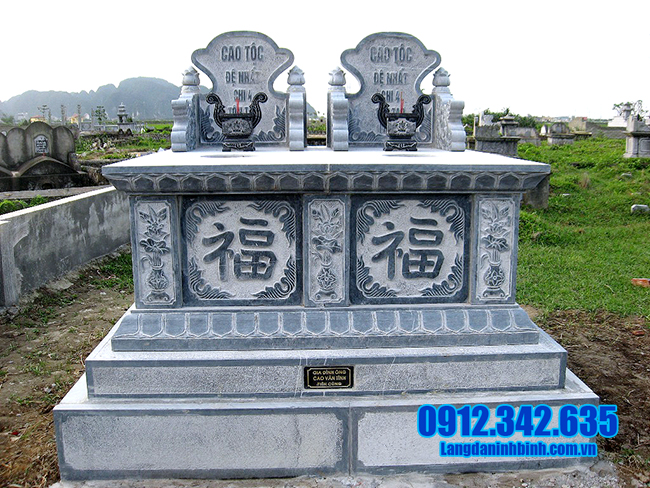 mẫu mộ đôi bằng đá thanh hóa