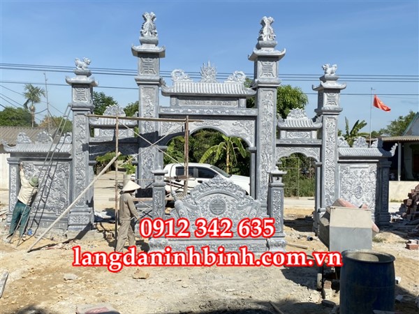 Chiêm ngưỡng 28 mẫu cổng tam quan đẹp bằng đá tại Ninh Bình