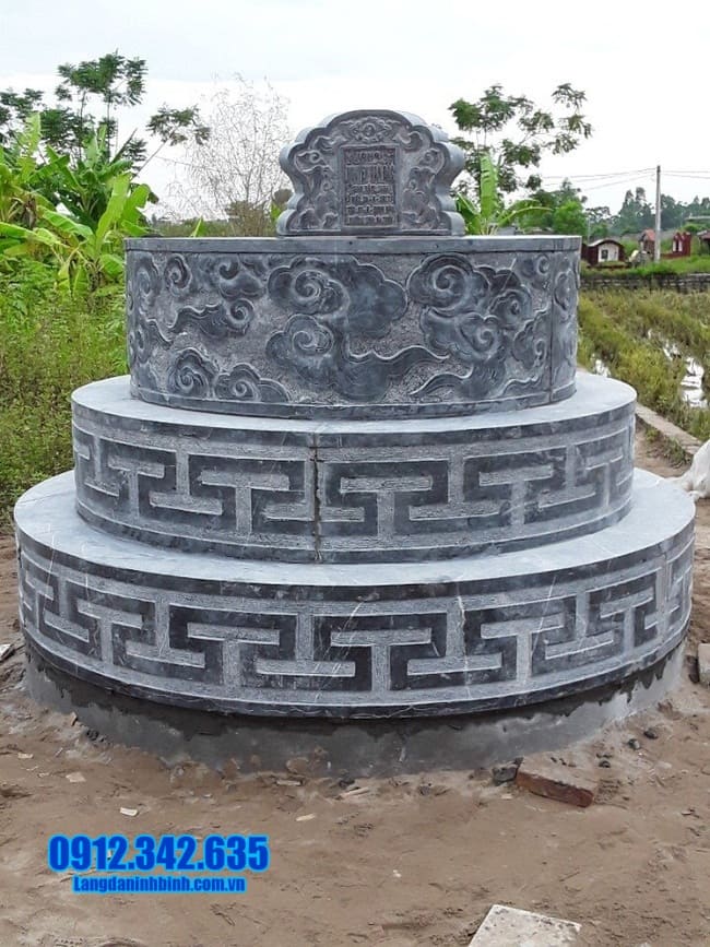 mộ tròn bằng đá xanh tại đồng nai