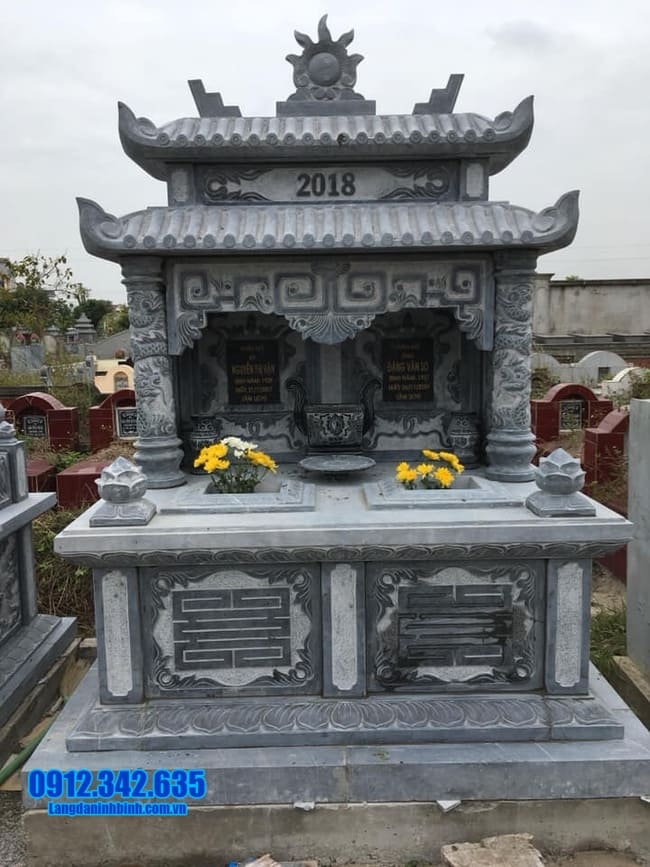 mẫu mộ đá đôi đẹp tại Đà Nẵng