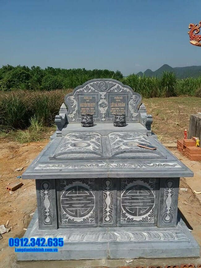 mẫu mộ đôi bằng đá đẹp tại Đà Nẵng
