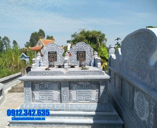 mẫu mộ đôi bằng đá đẹp tại Quảng Nam