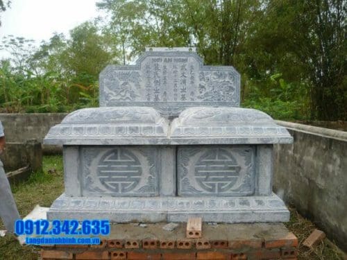 mẫu mộ đôi bằng đá đẹp tại Quảng Ngãi