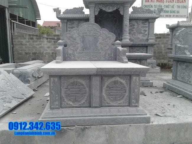mẫu mộ đá đôi đẹp tại Bình Định
