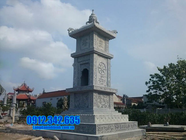 mẫu mộ đá hình tháp tại Quảng Ngãi đẹp nhất