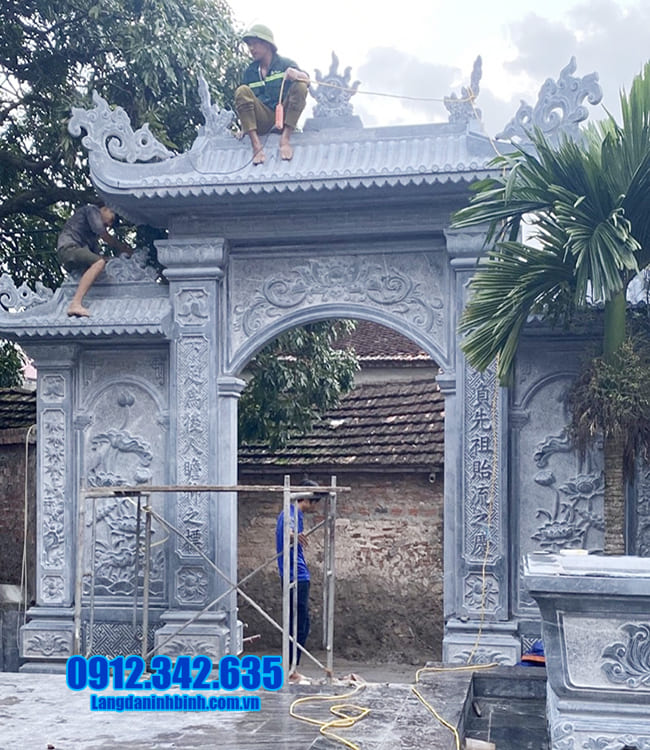 các mẫu cổng nhà thờ họ bằng đá tại Phú Thọ