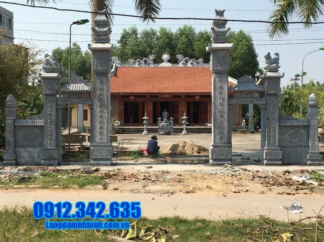 mẫu cổng nhà thờ họ bằng đá đẹp nhất tại Quảng Ninh