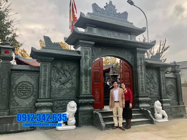 Cổng tam quan đá tại Bình Thuận - Mẫu cổng chùa đá tại Bình Thuận