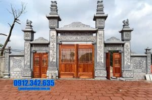 Cổng tam quan đá tại Ninh Thuận - Các mẫu cổng chùa đá tại Ninh Thuận