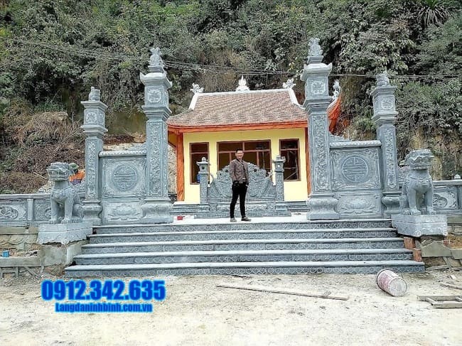 mẫu cổng chùa bằng đá tại Bình Định