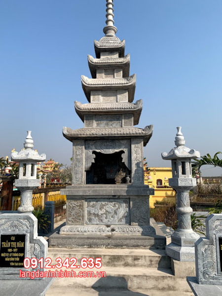 mẫu mộ tháp xây bằng đá tại Quy Nhơn