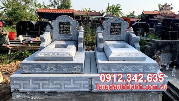 mộ đôi bằng đá đẹp nhất tại Quy Nhơn
