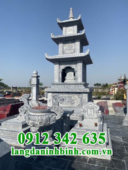Mẫu mộ tháp đá Phật Giáo đẹp