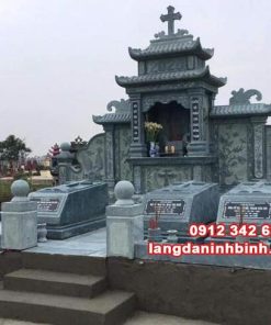 Mẫu lăng mộ đá công giáo đẹp