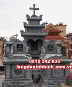 Mẫu lăng mộ công giáo đơn giản