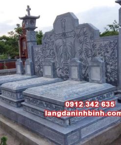 Mẫu lăng mộ công giáo đơn giản