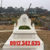 Mộ đá màu trắng đẹp
