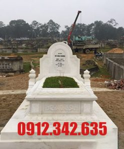 Mộ đá màu trắng đẹp